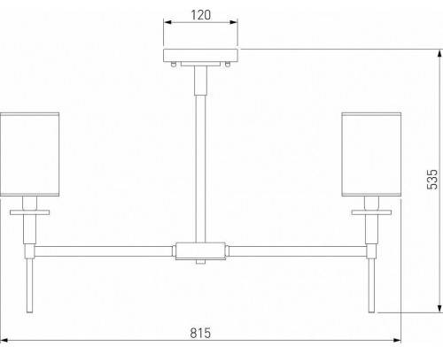 Люстра на штанге Eurosvet Brielle 60132/8 хром