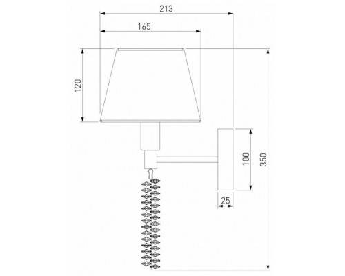 Бра Eurosvet Charuel 60148/1 матовое золото