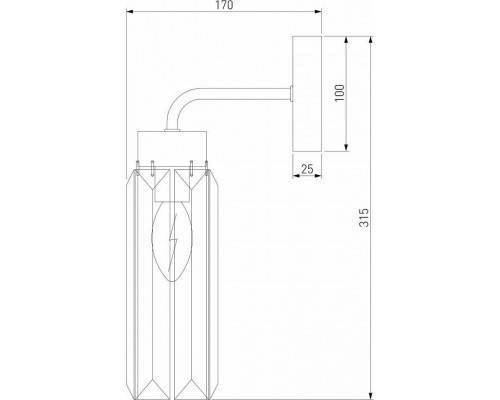 Бра Eurosvet Gilian 60163/1 латунь