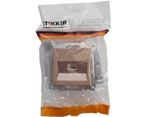 Розетка Ethernet RJ-45 без рамки Stekker Катрин 39599