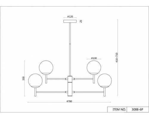 Люстра на штанге F-promo Sheeny 3088-6P