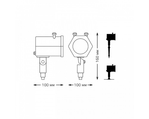 Наземный прожектор Gauss  HL090