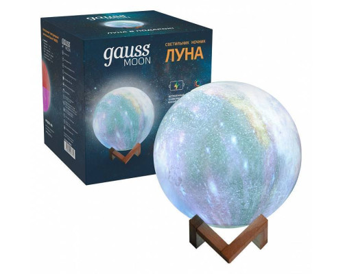 Настольная лампа-ночник Gauss Луна NN003