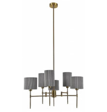 Люстра на штанге Indigo Plisse 13033/6R Brass