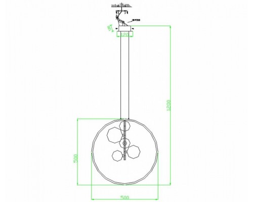 Подвесная люстра Kink Light Иона 09408-5А,19