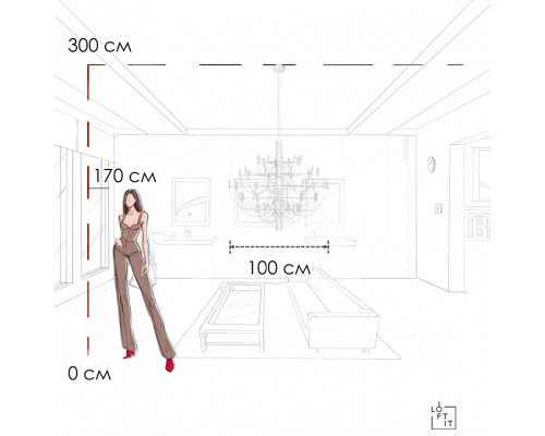 Подвесная люстра Loft it Gino 10196/1000 White