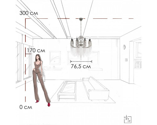 Подвесная люстра Loft it Wonderland 10405/8