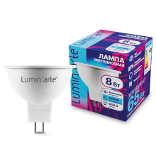 Лампа светодиодная Luminarte  GU5.3 8Вт 6500K LSTD-MR16-8W6KGU5.3