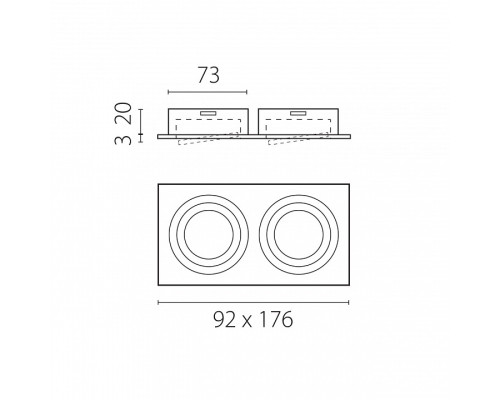 Встраиваемый светильник Lightstar Singo Base 011626