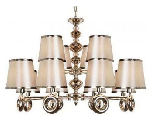 Подвесная люстра iLamp Brooklyn P2401-8+4 Nickel