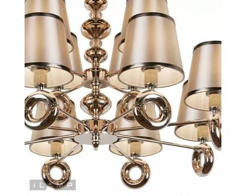 Подвесная люстра iLamp Brooklyn P2401-8+4 Nickel