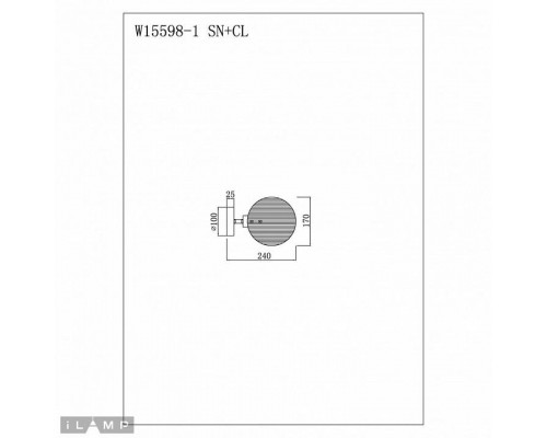 Бра iLamp Panorama W15598-1 SN+CL