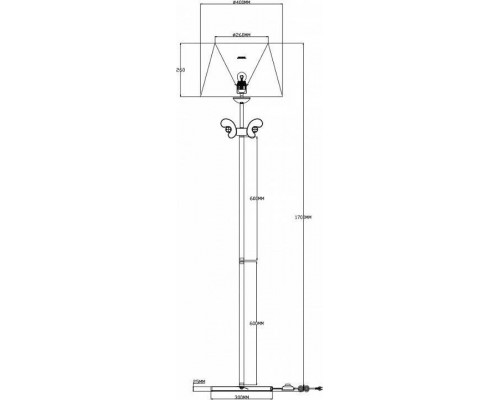 Торшер Moderli Riccardo V2500-1F