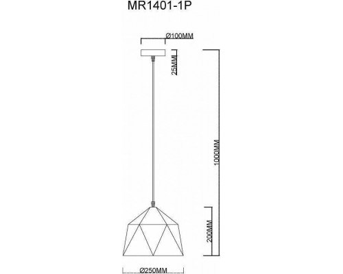 Подвесной светильник MyFar Brigitte MR1401-1P