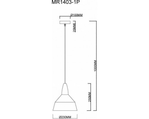 Подвесной светильник MyFar Brigitte MR1403-1P