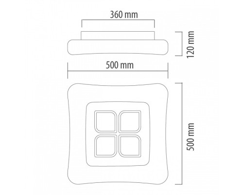 Накладной светильник DeMarkt Эрида 706010801