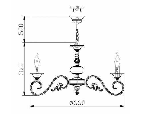 Подвесная люстра Maytoni Perla ARM337-07-R