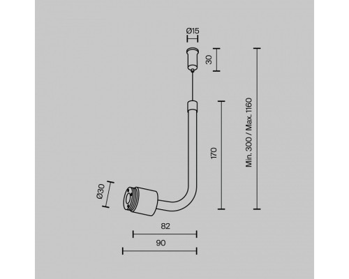 Токопровод концевой Maytoni  CA024PL-B