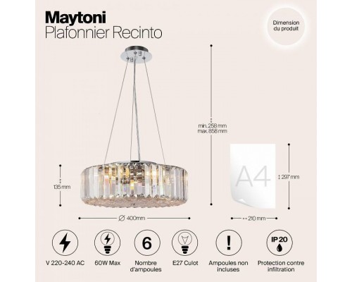 Подвесной светильник Maytoni Recinto MOD080CL-06CH