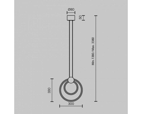 Подвесной светильник Maytoni Link MOD357PL-L14BS3K