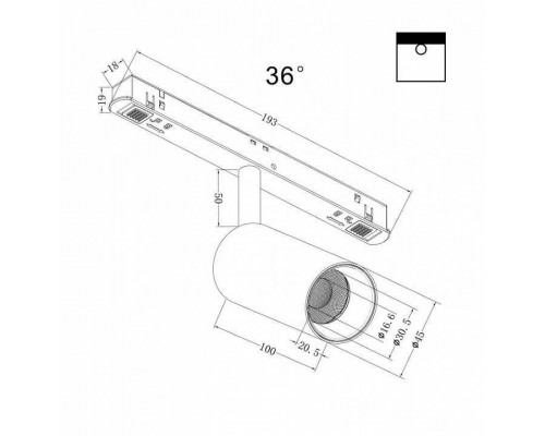 Светильник на штанге Maytoni Focus LED TR032-2-5W4K-M-B