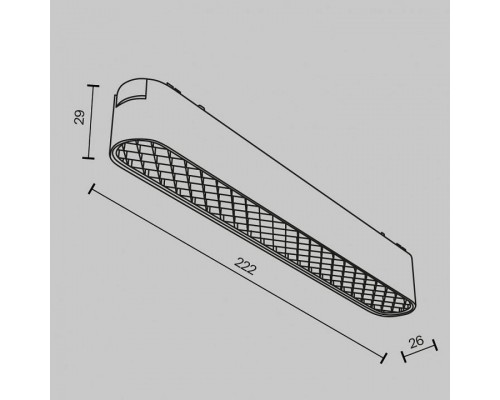 Накладной светильник Maytoni Basis Grid TR084-1-12W3K-W