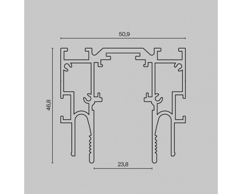 Трек встраиваемый Exility Busbar trunkings TRX034-SCCL-422B