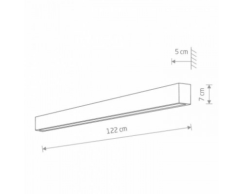 Накладной светильник Nowodvorski Straight Wall LED L 7566