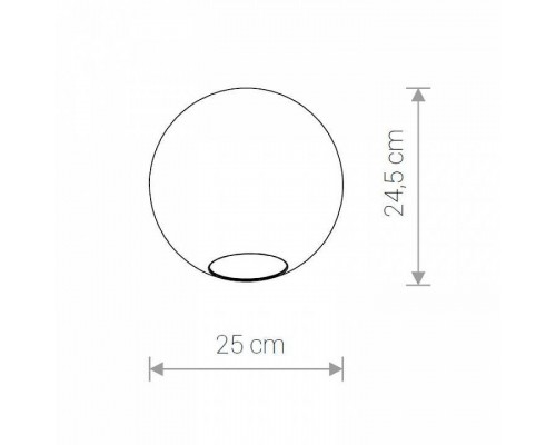 Плафон стеклянный Nowodvorski Cameleon Sphere L TR 8528