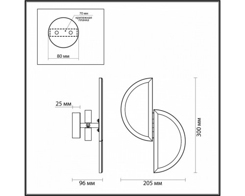 Накладной светильник Odeon Light Toscana 5447/2W