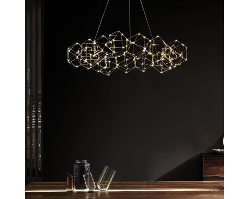 Подвесная люстра O-LUCE Bjork круглая без вставок 11810-4