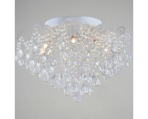 Люстра на штанге De Markt 04033-0.3-07 WH+SILVER PN