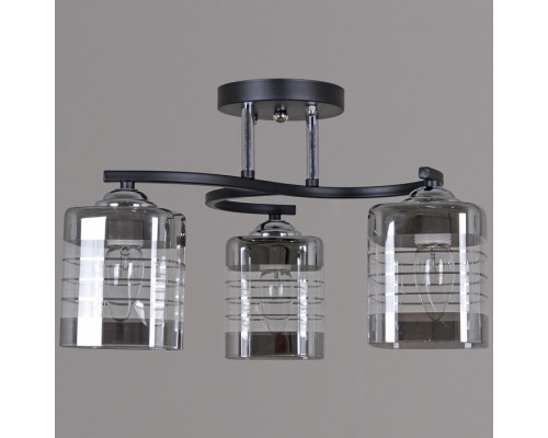 Люстра на штанге De Markt Бремен 3xE27 99260-0.3-03 BK+CR