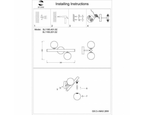 Бра ST-Luce Asolo SL1185.401.02