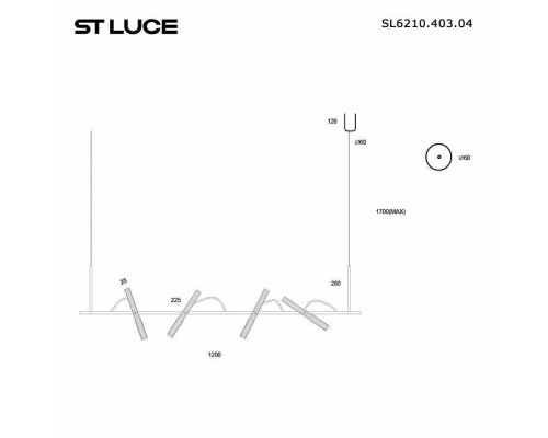 Подвесной светильник ST-Luce LILT SL6210.403.04