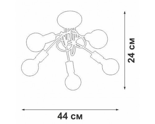 Потолочная люстра Vitaluce V37270 V37270-8/5PL