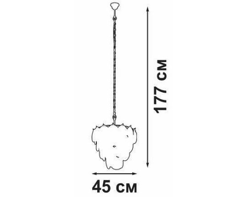 Подвесная люстра Vitaluce V5280 7 ламп V5280-8/7
