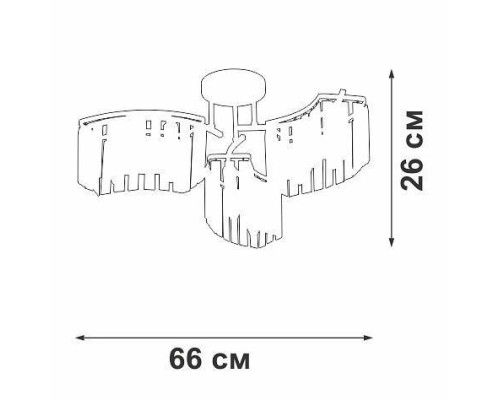 Потолочная люстра Vitaluce V5884-0/6PL
