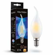 Лампа светодиодная Voltega Candel wind matt 6W E14 6Вт 3000K 7210