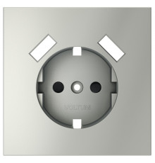 Накладка для розетки с заземлением и со шторками и 2хUSB type A Voltum S70 VLS000905