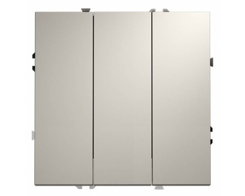 Выключатель трехклавишный без рамки Voltum S70 VLS030103