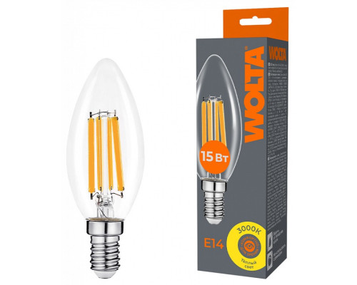 Лампа светодиодная Wolta  WF-C35-15W3KE14
