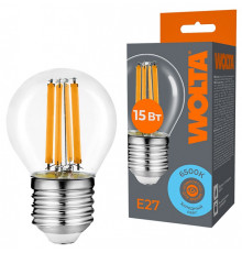 Лампа светодиодная Wolta  WF-G45-15W6KE27
