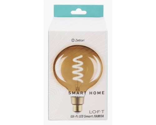 Лампа светодиодная с управлением через Wi-Fi Zetton Smart Wi-Fi Bulb E27 4Вт 2700K ZTSHLBLWWE272RU