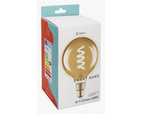 Лампа светодиодная с управлением через Wi-Fi Zetton Smart Wi-Fi Bulb E27 4Вт 2700K ZTSHLBLWWE272RU