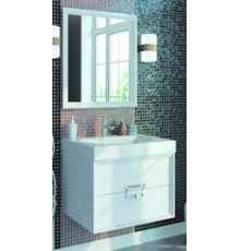 Тумба CANALETTO подвесная с ящиками 80, белая глянцевая