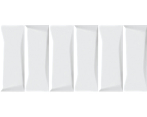 Evolution облицовочная плитка  рельеф кирпичи белый (EVG053) 20x44