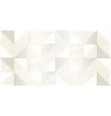 Mania Декор белый 25х50