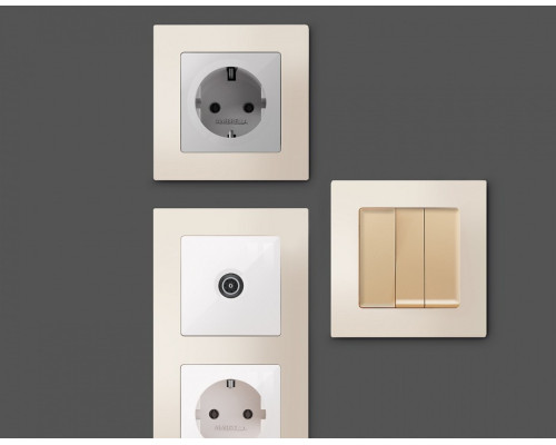 Рамка на 1 пост Ambrella Volt Techno AF220331