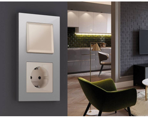 Рамка на 1 пост Ambrella Volt Techno AF220401